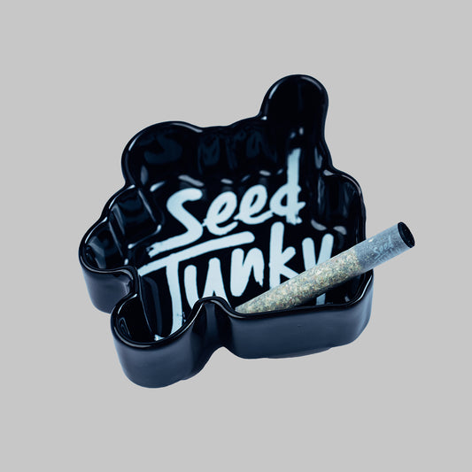 Black Ceramic Ashtray