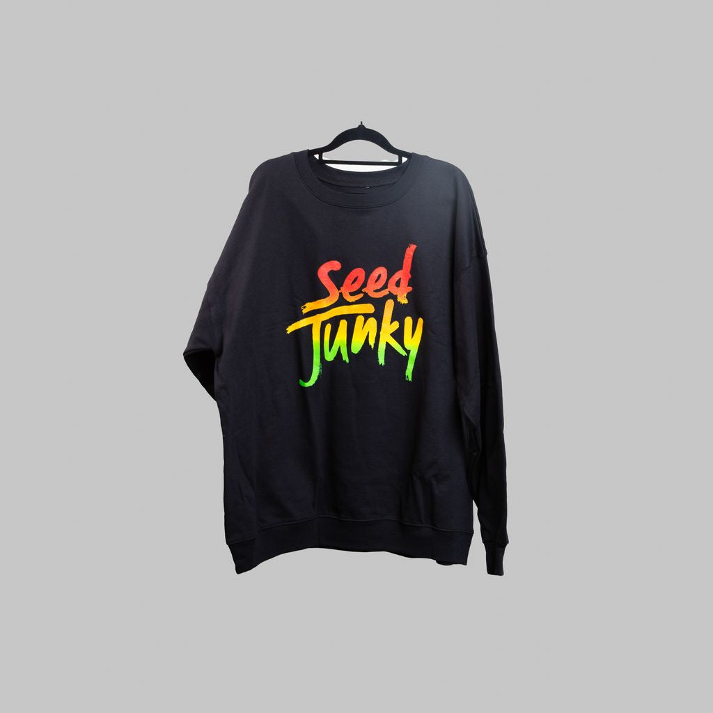 SJ LOGO CREWNECK (BLACK/RASTA)