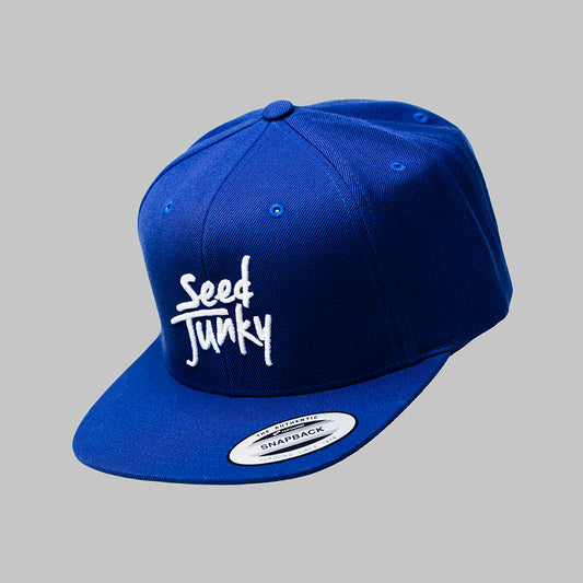 Royal Blue Seed Junky Snapback Hat