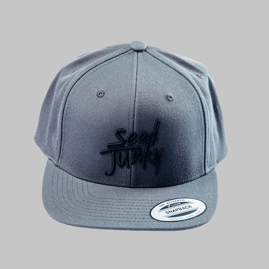 Grey Seed Junky Snapback Hat