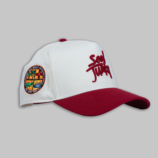 Seed Junky Two-Tone Trucker Hat - Red