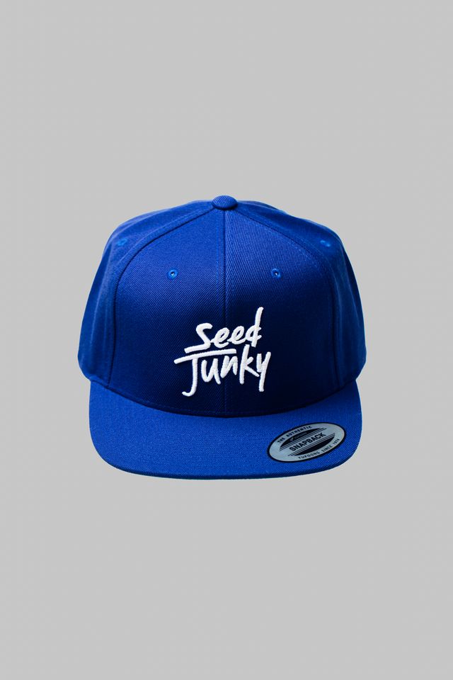 Royal Blue Seed Junky Snapback Hat