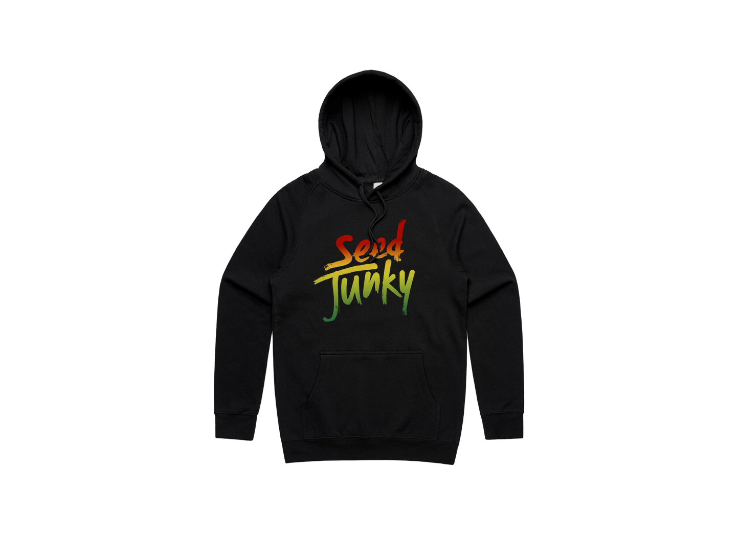 SJ LOGO HOODIE (BLACK/RASTA)
