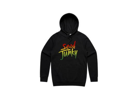 SJ LOGO HOODIE (BLACK/RASTA)