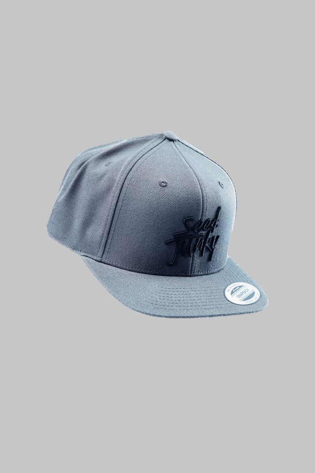 Grey Seed Junky Snapback Hat