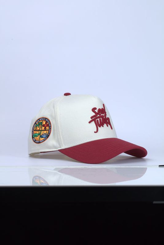 Seed Junky Two-Tone Trucker Hat - Red