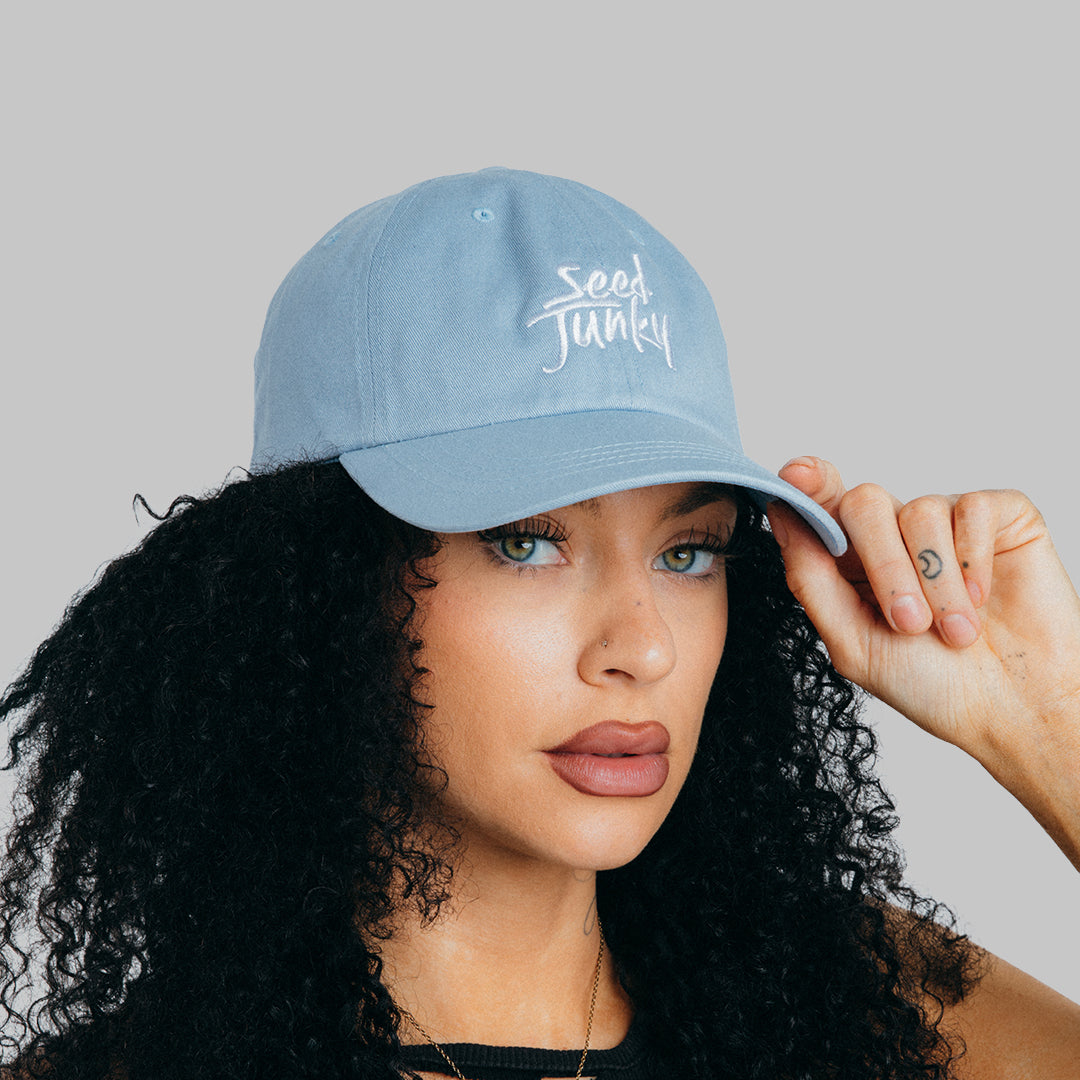 Light Blue Seed Junky Dad Hat