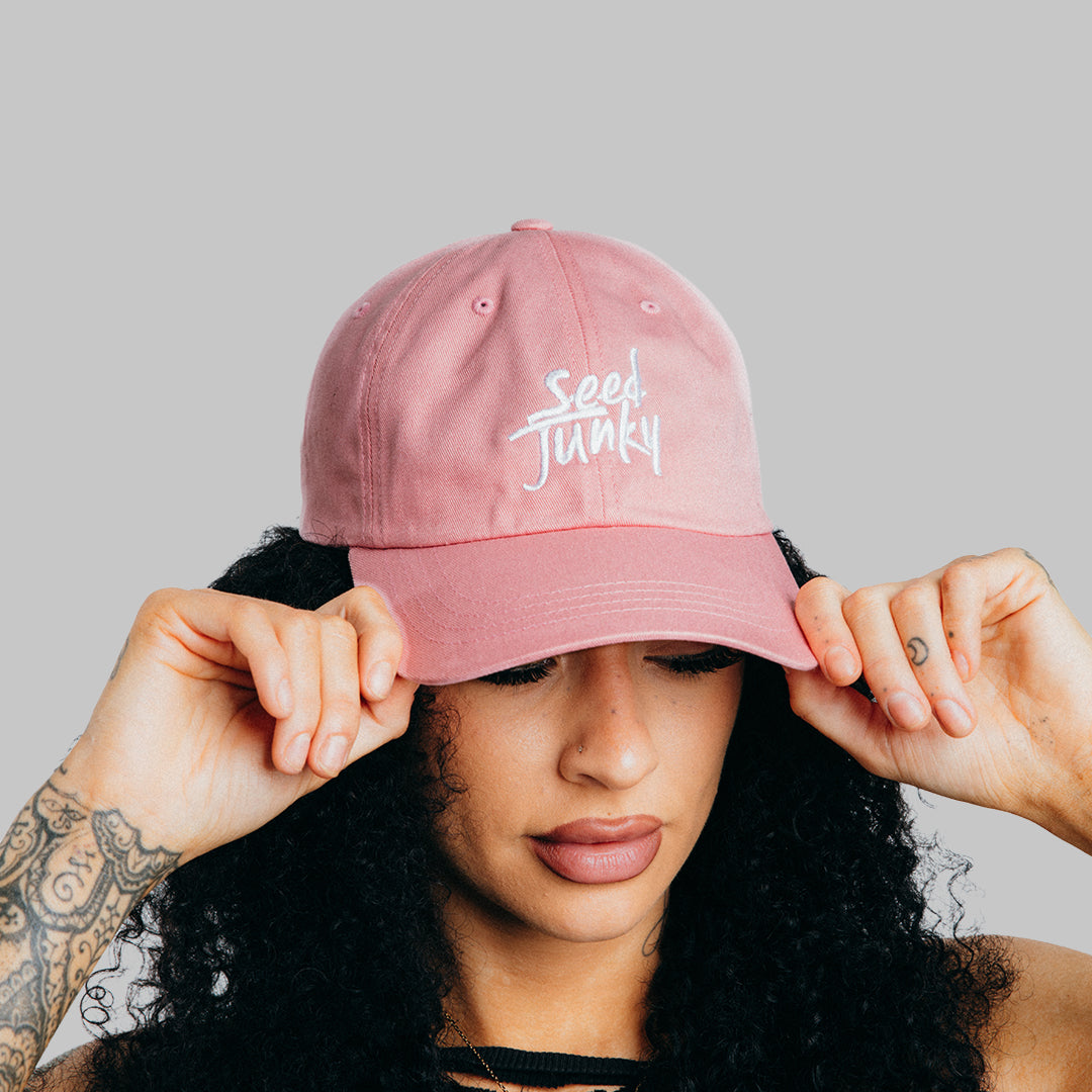 Pink Seed Junky Dad Hat