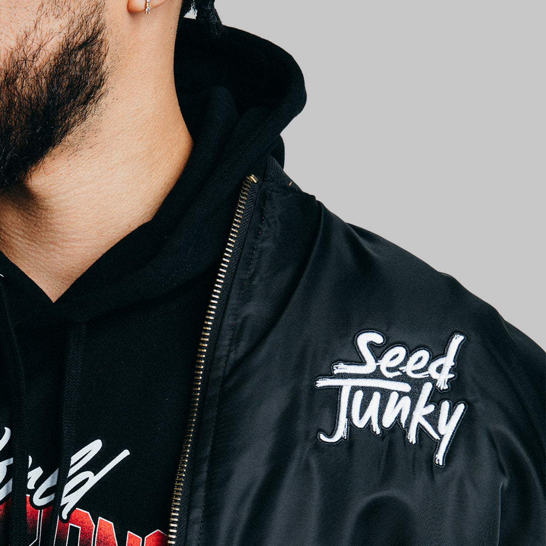 SJ Black Bomber Jacket