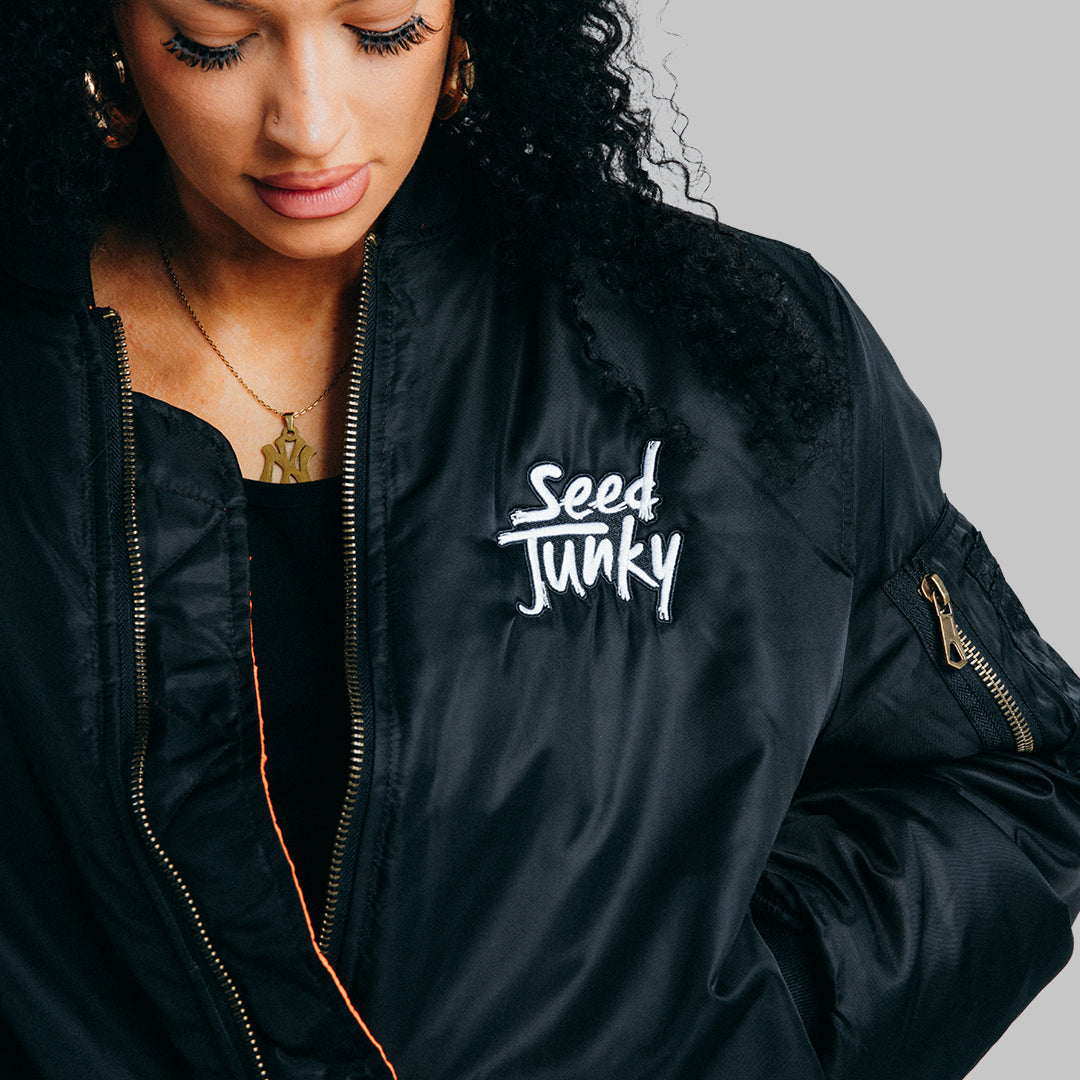 SJ Black Bomber Jacket