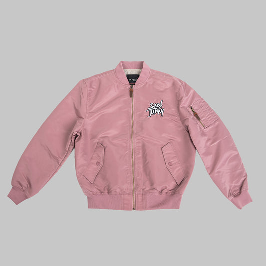 Pink Seed Junky Bomber Jacket