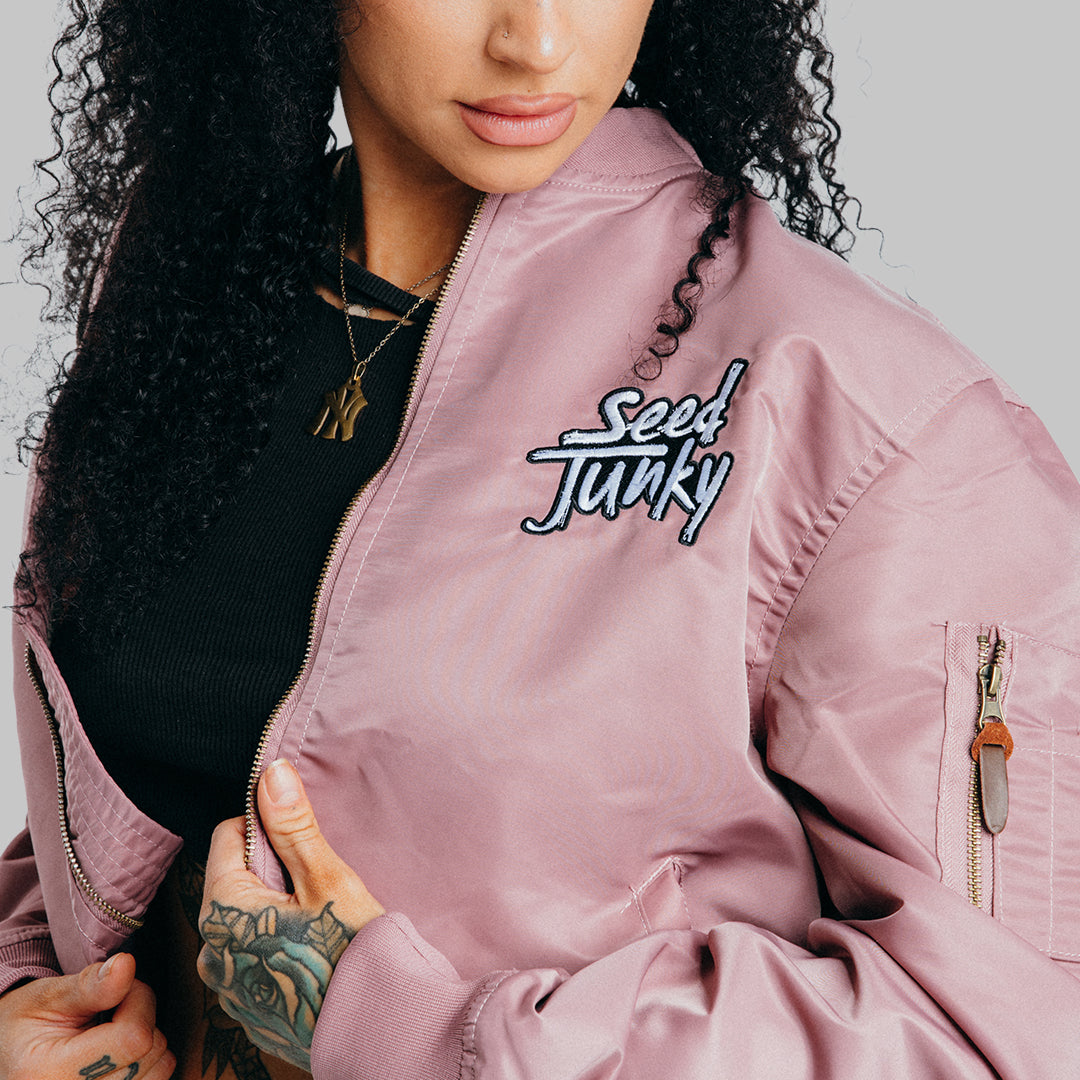 Pink Seed Junky Bomber Jacket