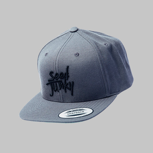 Grey Seed Junky Snapback Hat