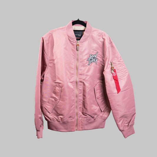 Pink Seed Junky Bomber Jacket