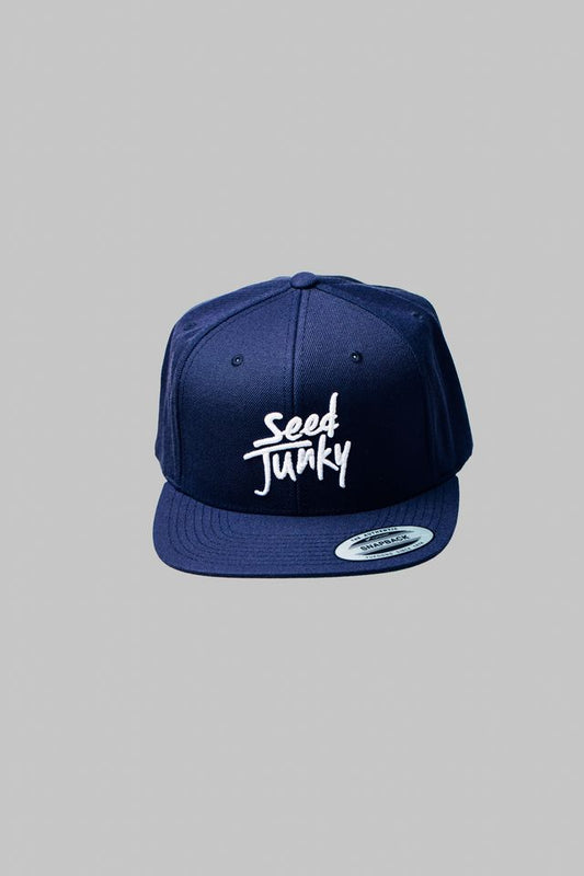 Navy Seed Junky Snapback Hat
