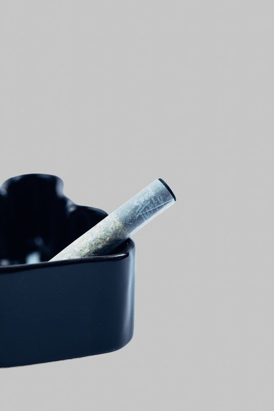 Black Ceramic Ashtray